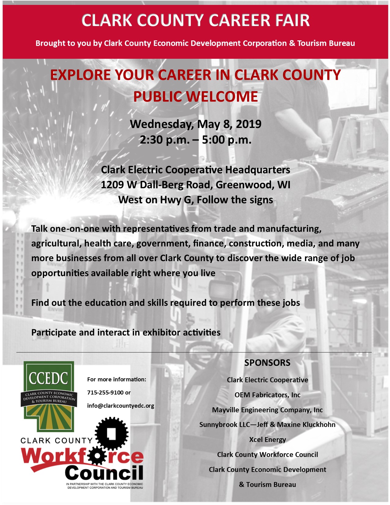 Clark County Career Fair Neillsville Chamber of Commerce